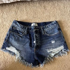 Free people denim shorts